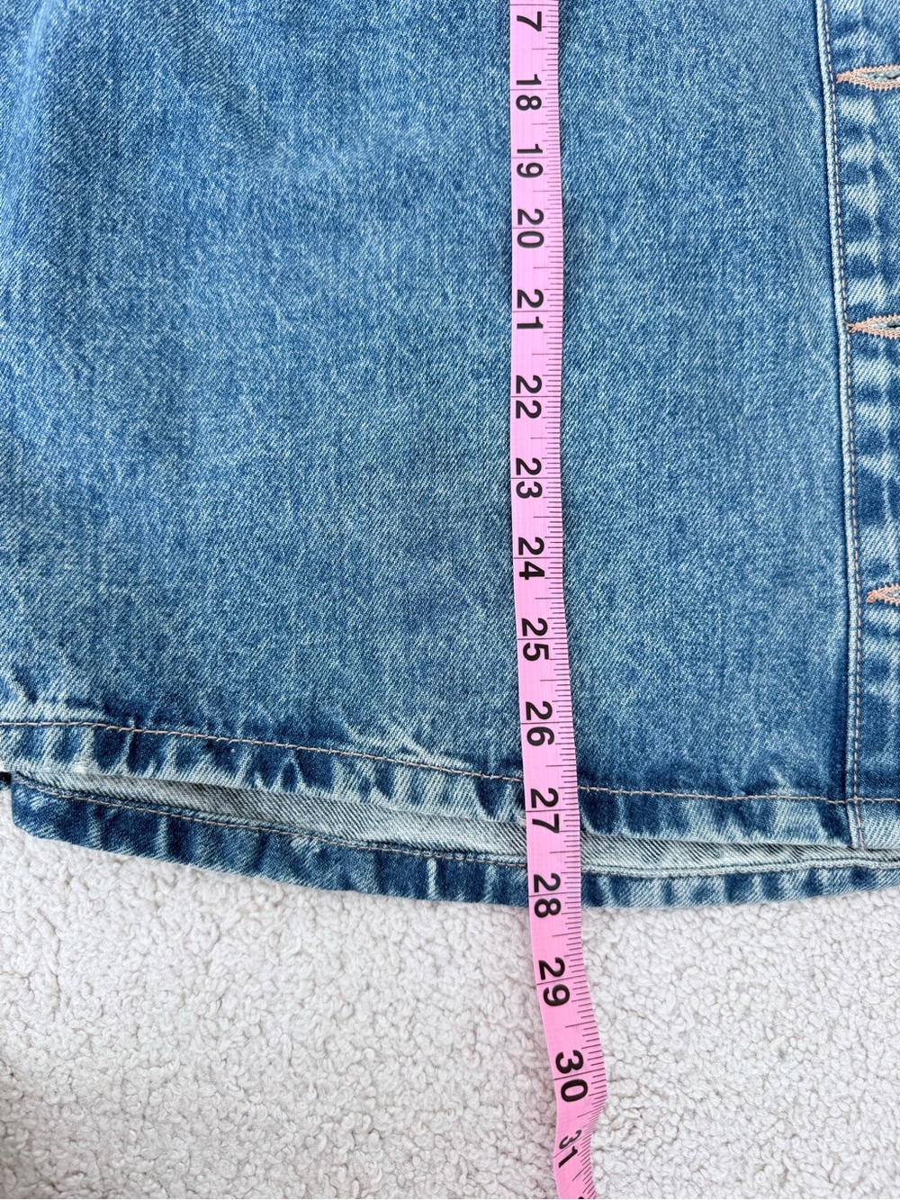 Oversized Blue Denim Shirt- Jacket/Shacket - Picture 8 of 10